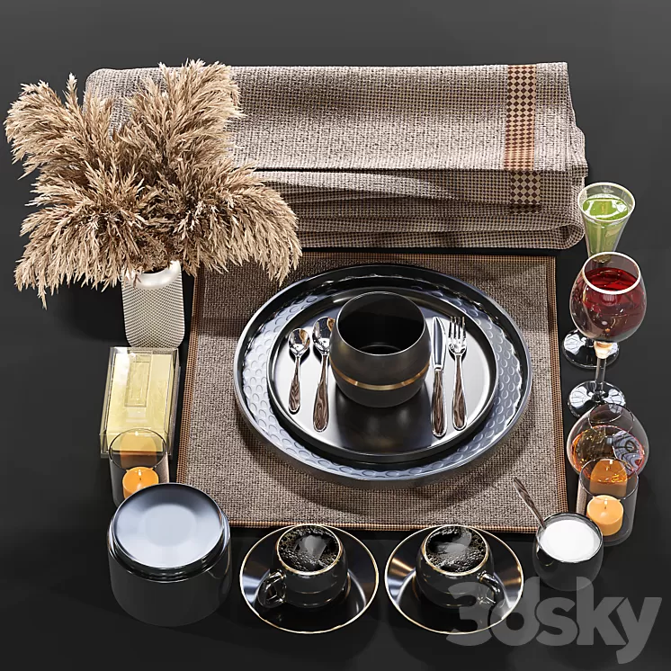 Table Setting 3D Model