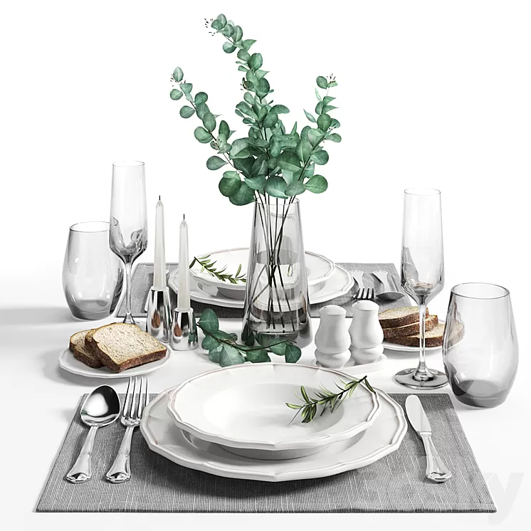 table setting 3D Model