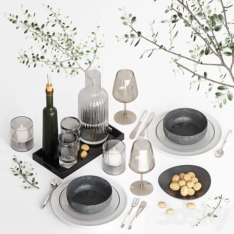 Table setting 3D Model