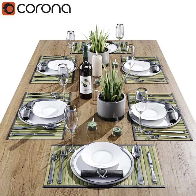 Table setting 3D Model