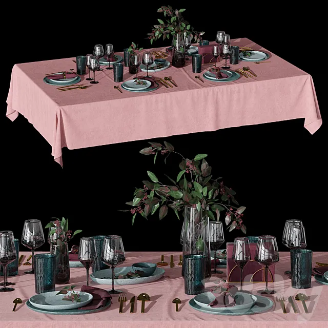 Table setting 3DModel