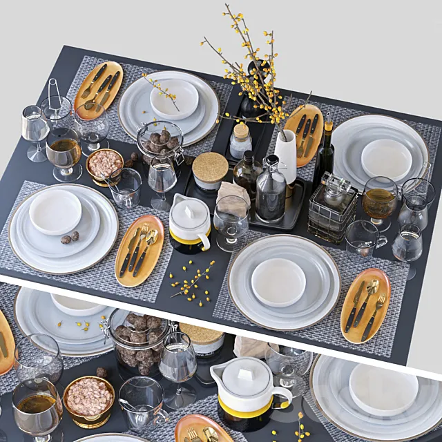 Table setting 3DModel