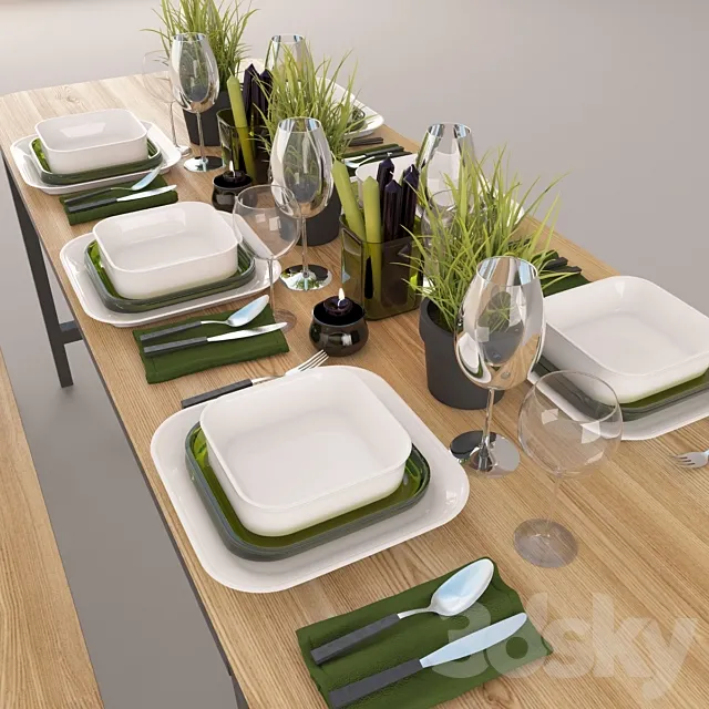Table setting 3DModel