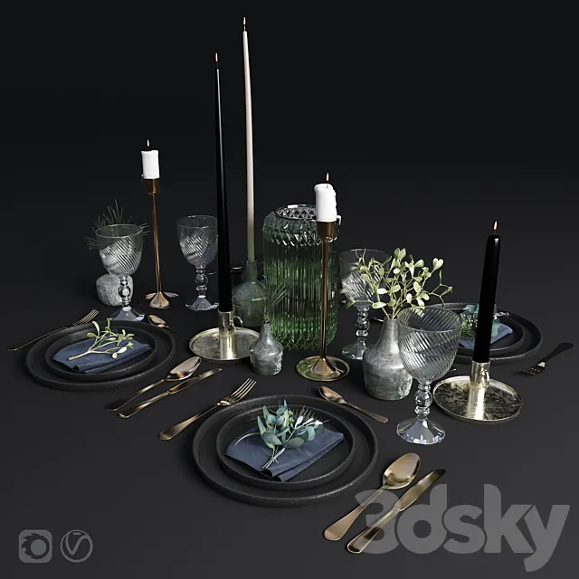 Table setting 3DModel
