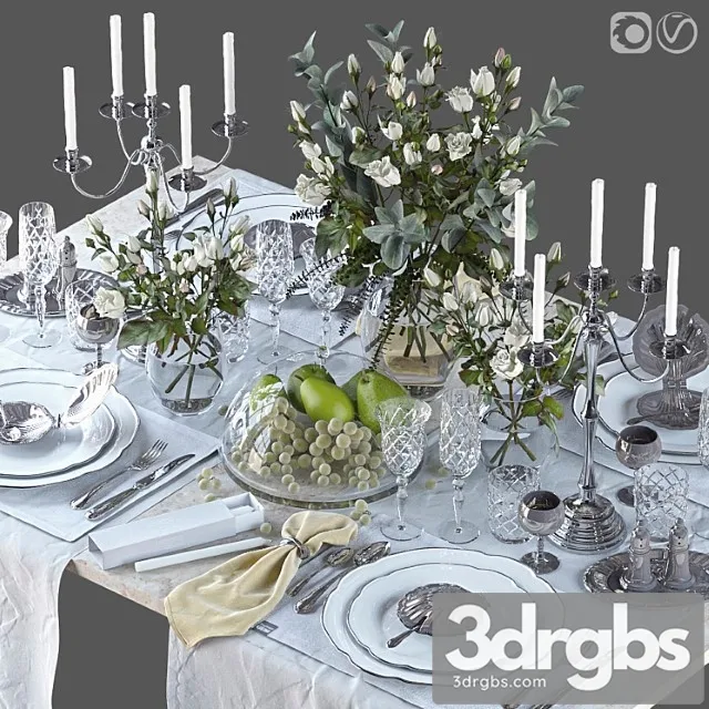 Table setting 41 3D Model Download