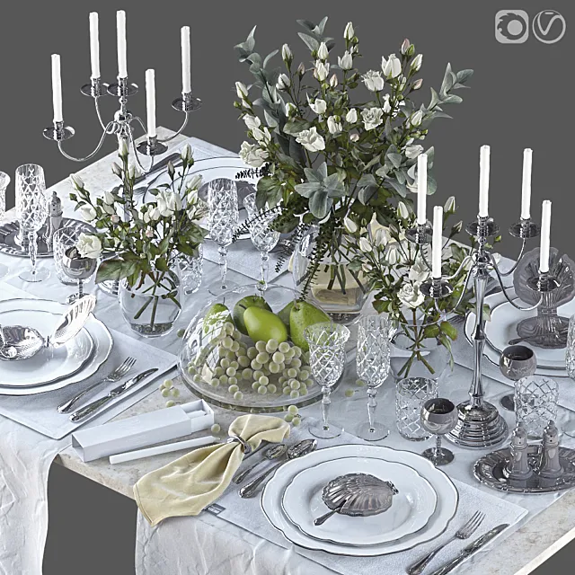 Table setting 41 3D Model