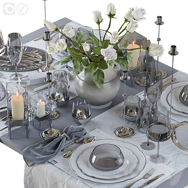 Table setting 42 3D Model