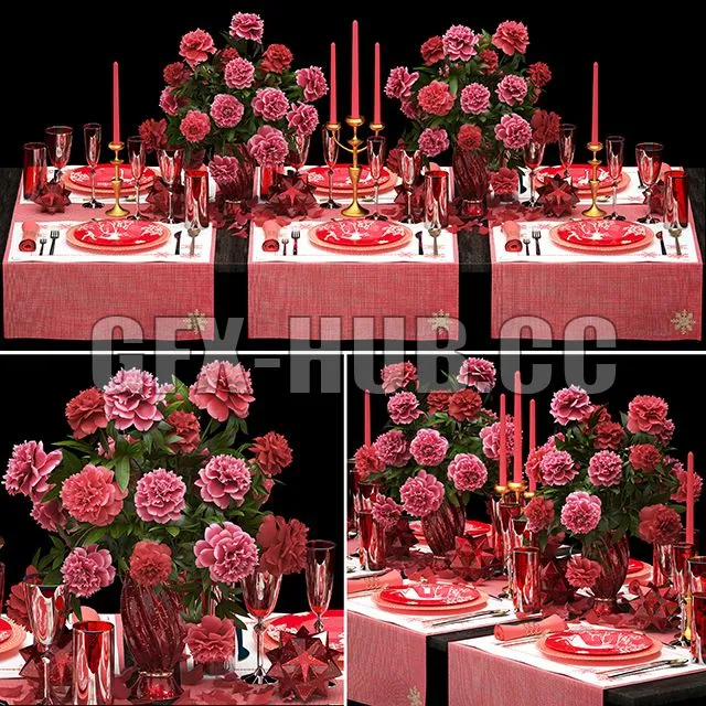 Table setting 5. ZARA HOME 3D Model