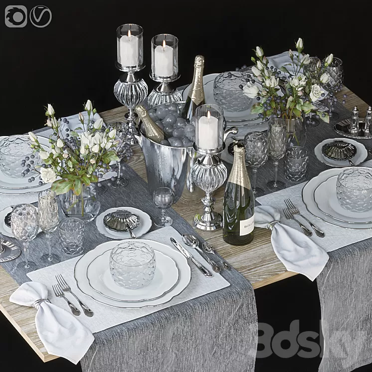 Table setting 64 3D Model