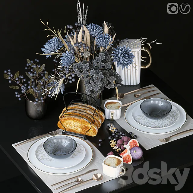 Table setting 65 3DModel
