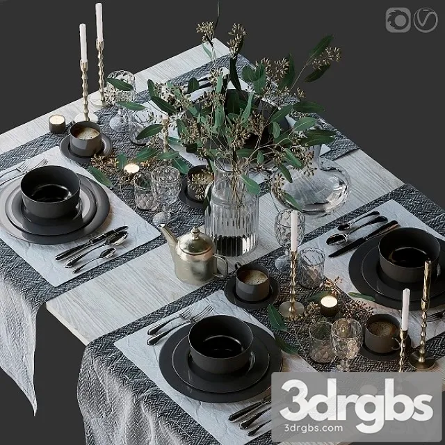 Table Setting 68 3D Model Download