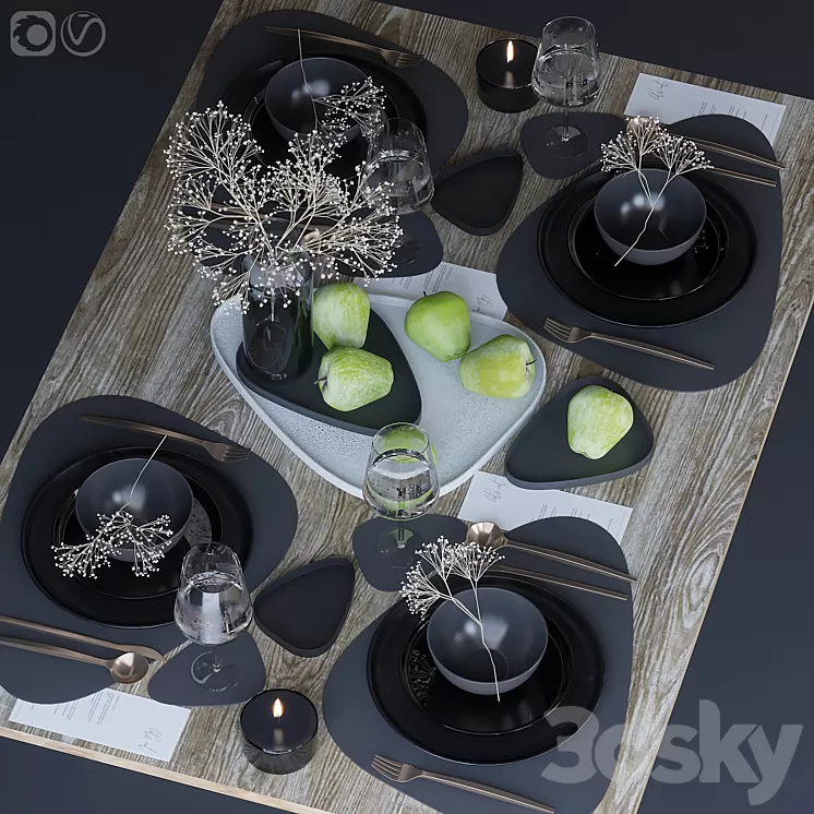 Table setting 71 3D Model