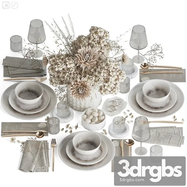 Table Setting 83 3D Model Download