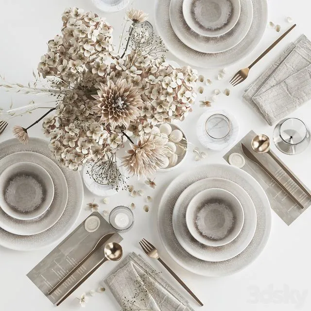 Table setting 83 3D Model