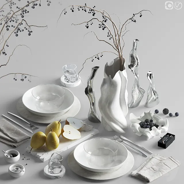 Table setting 85 3D Model