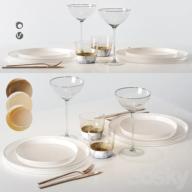 Table setting 9d 3D Model Free Download Table setting 9d 3D Model Free Download