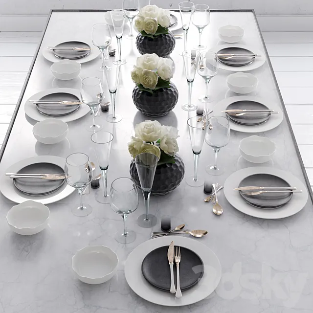 Table setting _ Table set 3DModel
