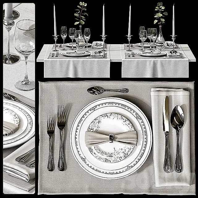 Table setting _ Table setting 3DModel