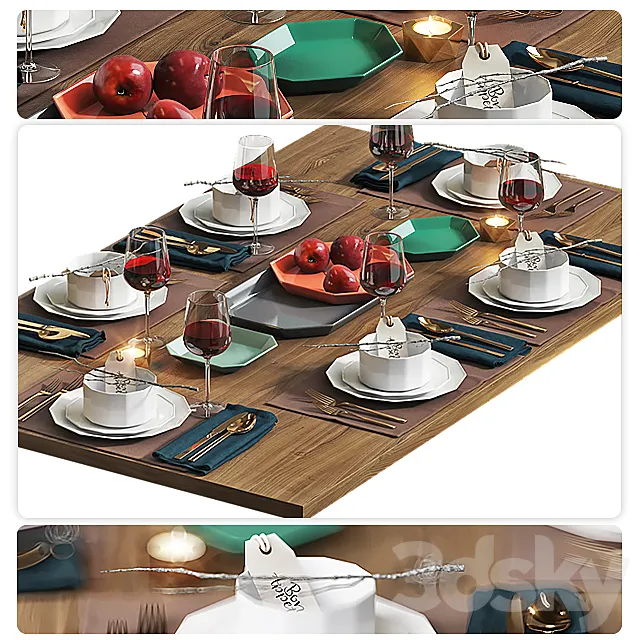 Table setting _ Table setting 4 3DModel