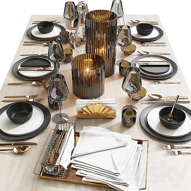 Table setting _ Table setting 7 3DModel