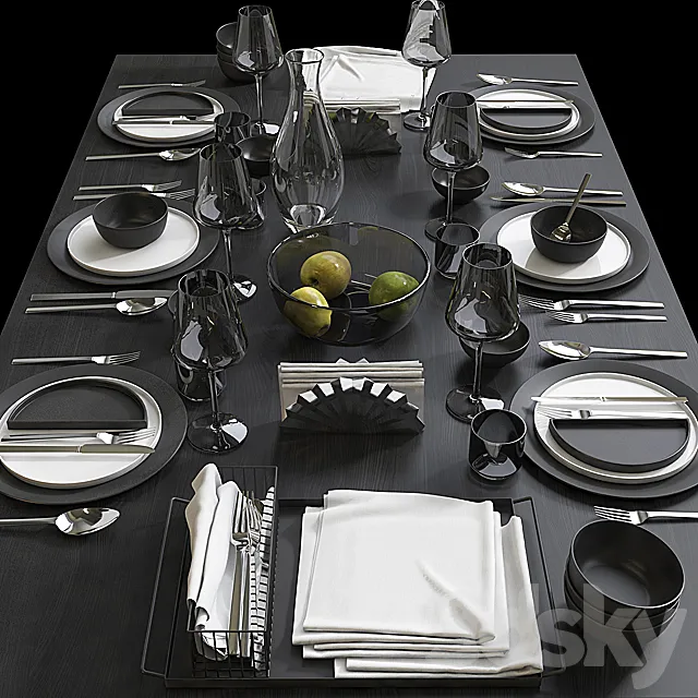 Table setting _ Table setting 9 3DModel