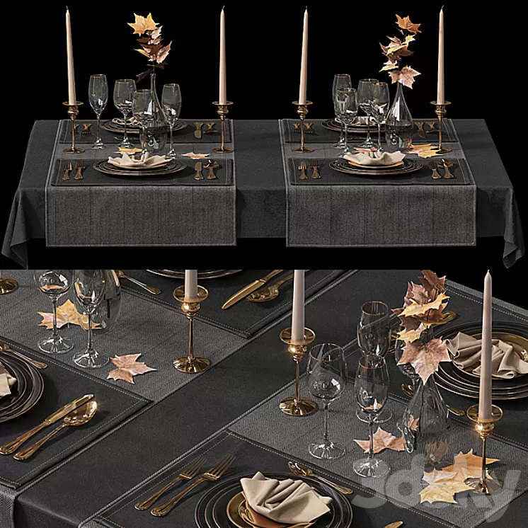 Table setting / Table setting 2 3D Model