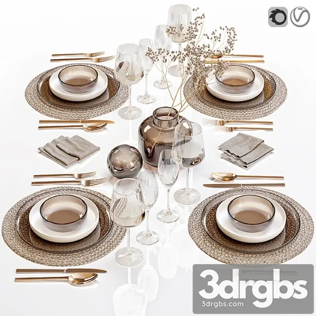 Table Setting Table Setting 28 3D Model Download