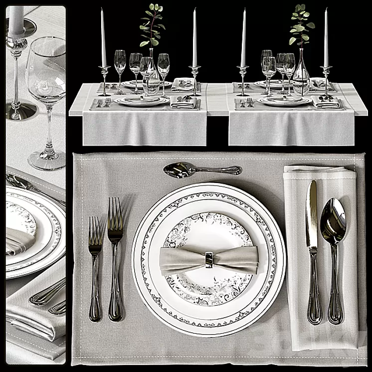 Table setting / Table setting 3D Model