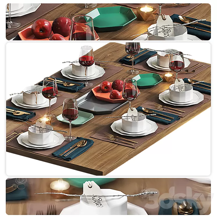 Table setting / Table setting 4 3D Model