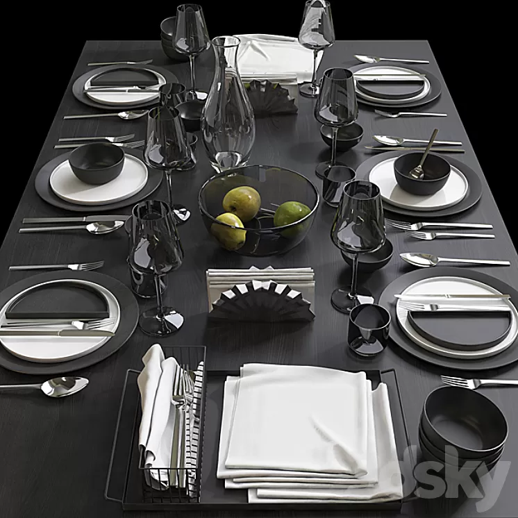 Table setting / Table setting 9 3D Model