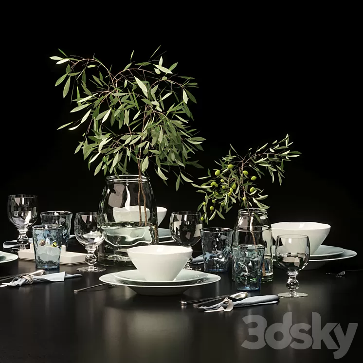Table setting_1 3D Model