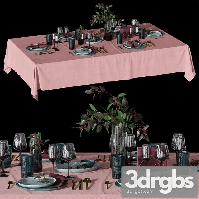 Table setting_1_3 3D Model Download Table setting_1_3 3D Model Download