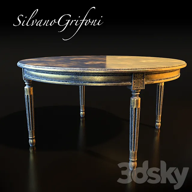 Table Silvano Grifoni 3D Model Table Silvano Grifoni 3D Model