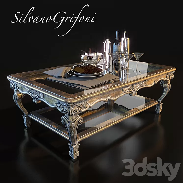 Table Silvano Grifoni 3D Model Table Silvano Grifoni 3D Model