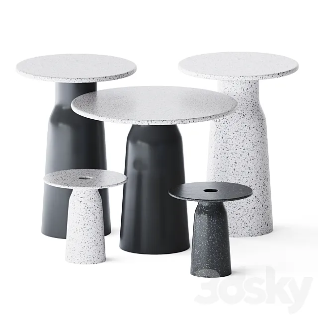 Table Tandem Collection by FdC 3DModel