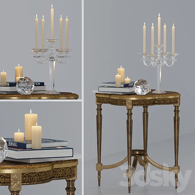 Table tavolino quadrifoglio 3D Model Table tavolino quadrifoglio 3D Model