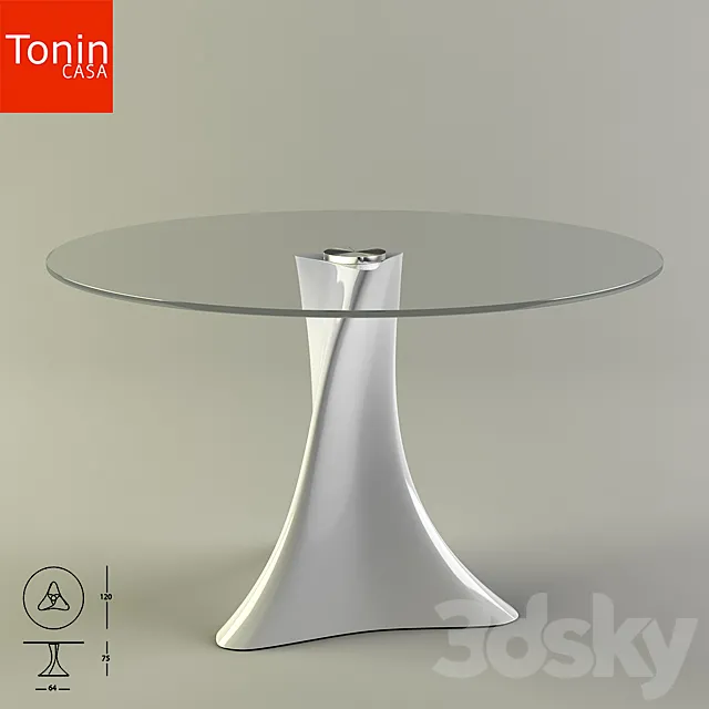 Table Tonin Casa La Defense 3D Model
