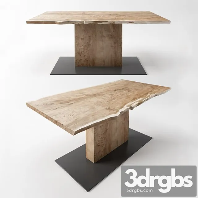 Table with a central leg from the workshop ivan chudov 2 3D Model Download