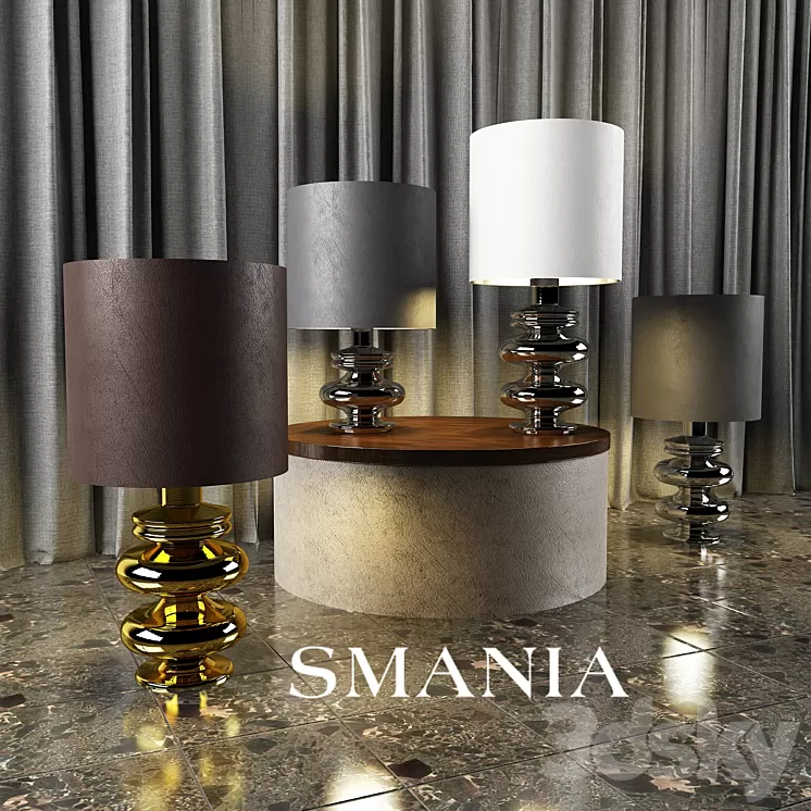 Tables and lamps Smania 3D Model Tables and lamps Smania 3D Model