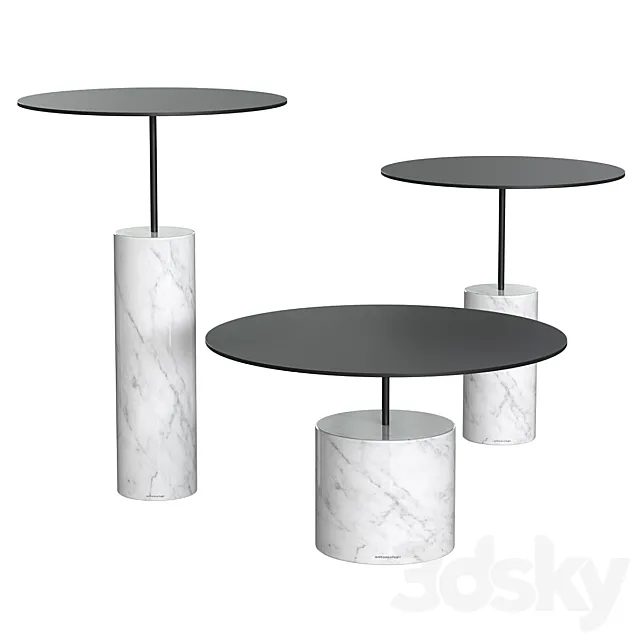 Tables Antonio Lupi Biblio 3D Model