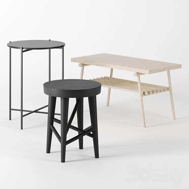 Tables by H&M 3D Model Tables by H&M 3D Model