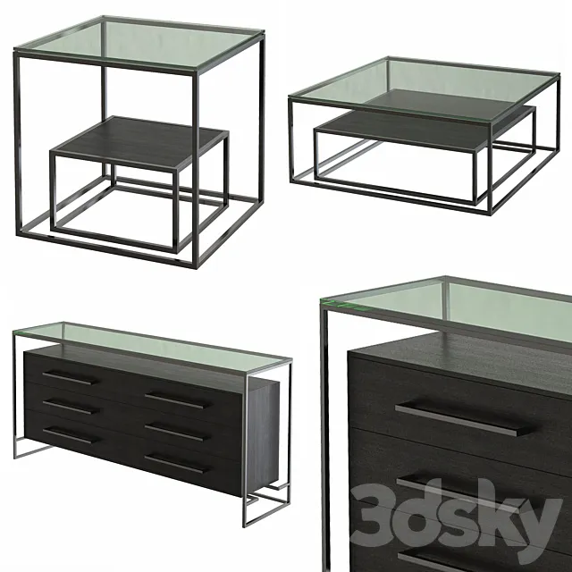 Tables Durand Eichholtz Collections 3D Model Tables Durand Eichholtz Collections 3D Model