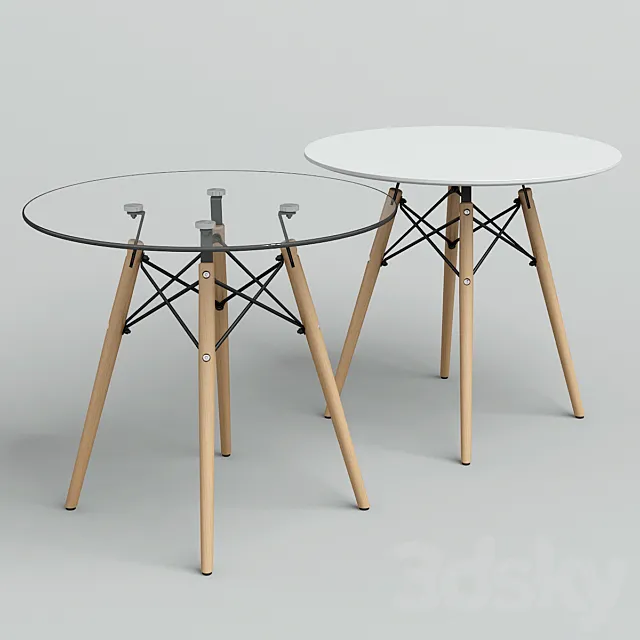 Tables Eames DSW. 3D Model