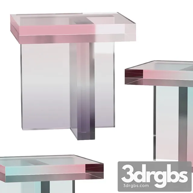 Tables Made With Dyed Acrylic Resin 3D Model Download