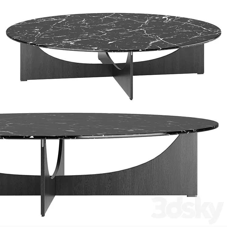 tables Minotti Lido 2021 collection 3D Model tables Minotti Lido 2021 collection 3D Model