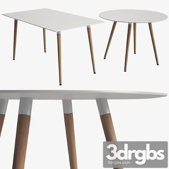 Tables Set Daw La forma decor 2 3D Model Download