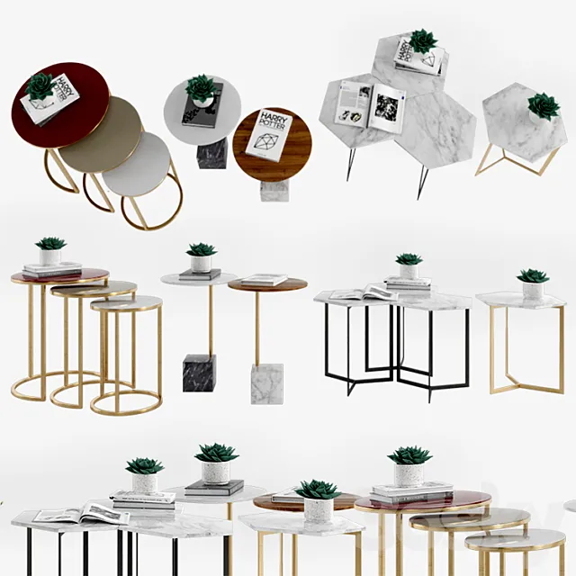 Tables West elm 5 3DModel