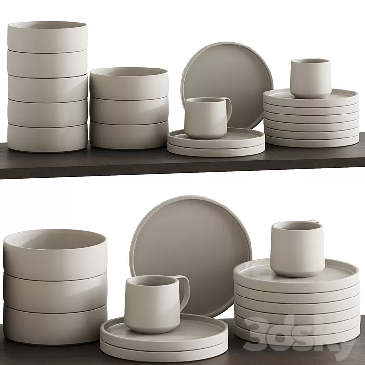 Tableware 03 3D Model Free Download