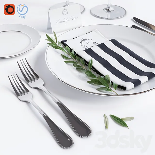 Tableware 3D Model Tableware 3D Model