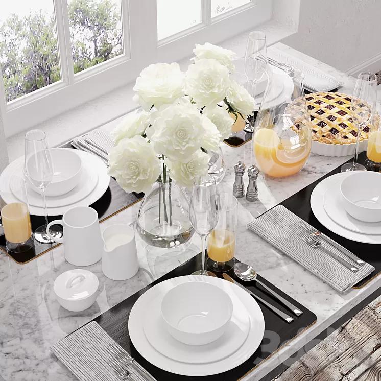 Tableware by Crate&Barrel 3D Model